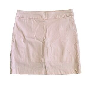 Coral Bay Sz. 14 Pink Striped Skort Stretch Preppy Golf Vacation Pull On